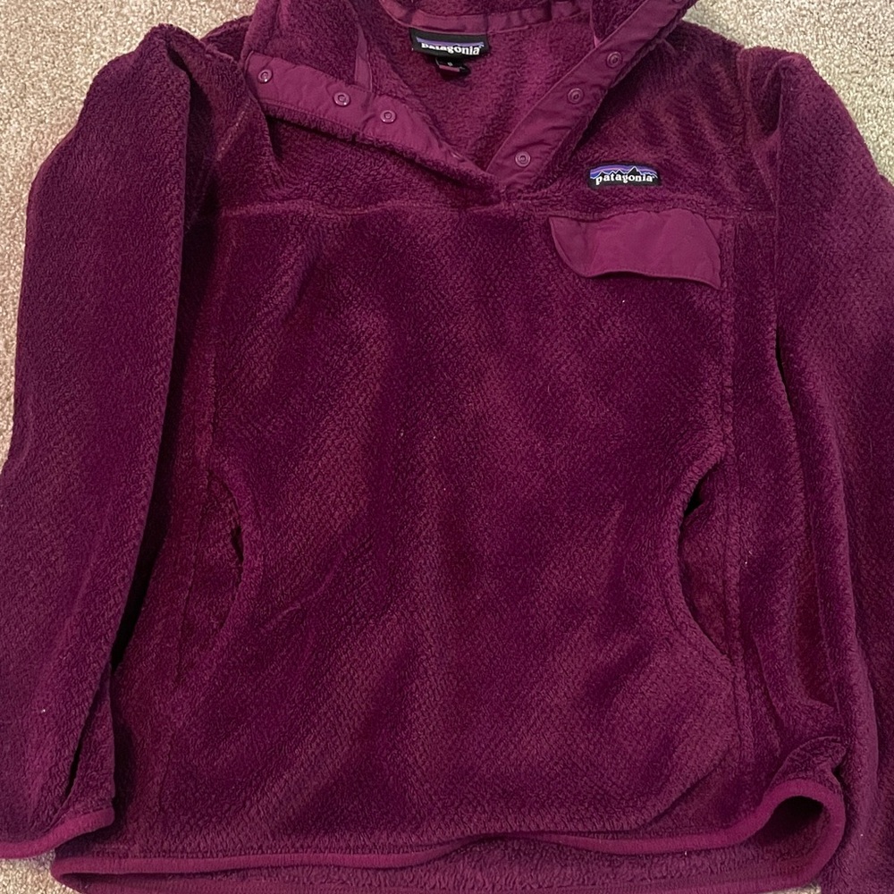 Patagonia Fleece Pullover - Plum/Burgundy